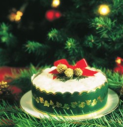 Green Christmas Cake