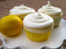 Lemon Birthday Cupcakes