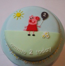 Peppa Pig 2nd Birthday Cake