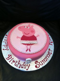 Peppa Pig Ballerina Cake