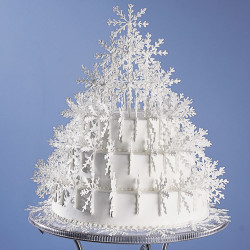 Snowflakes Tree Cake