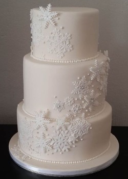 Snowflake Wedding Cake