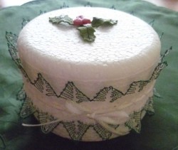 White Christmas Tree Cake