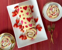 Valentine Day Cake Roll